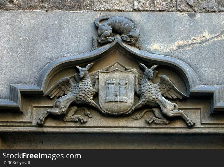 Lintel in Barcelona, Spain