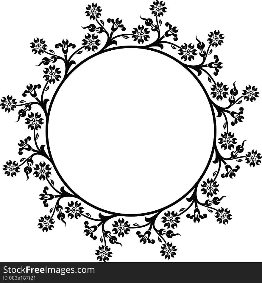 Decorative frame, illustration. Decorative frame, illustration