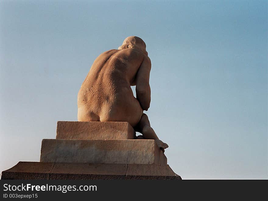 Barcelona´s statue. Barcelona´s statue