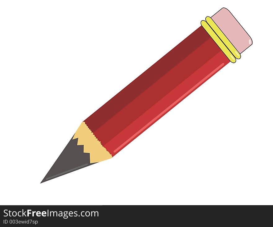 An illustration of a chubby pencil.