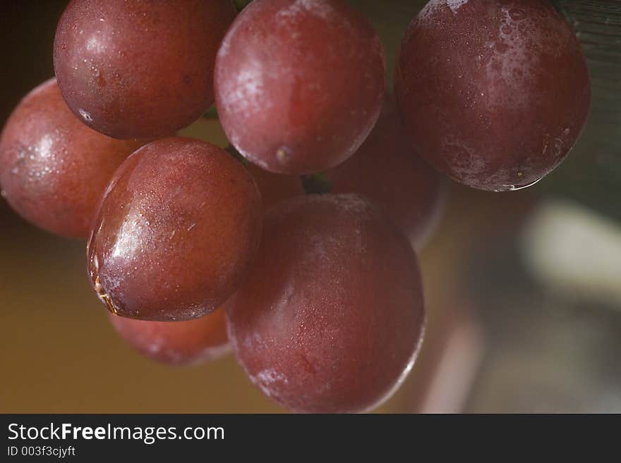 Juicy Grapes In Macro