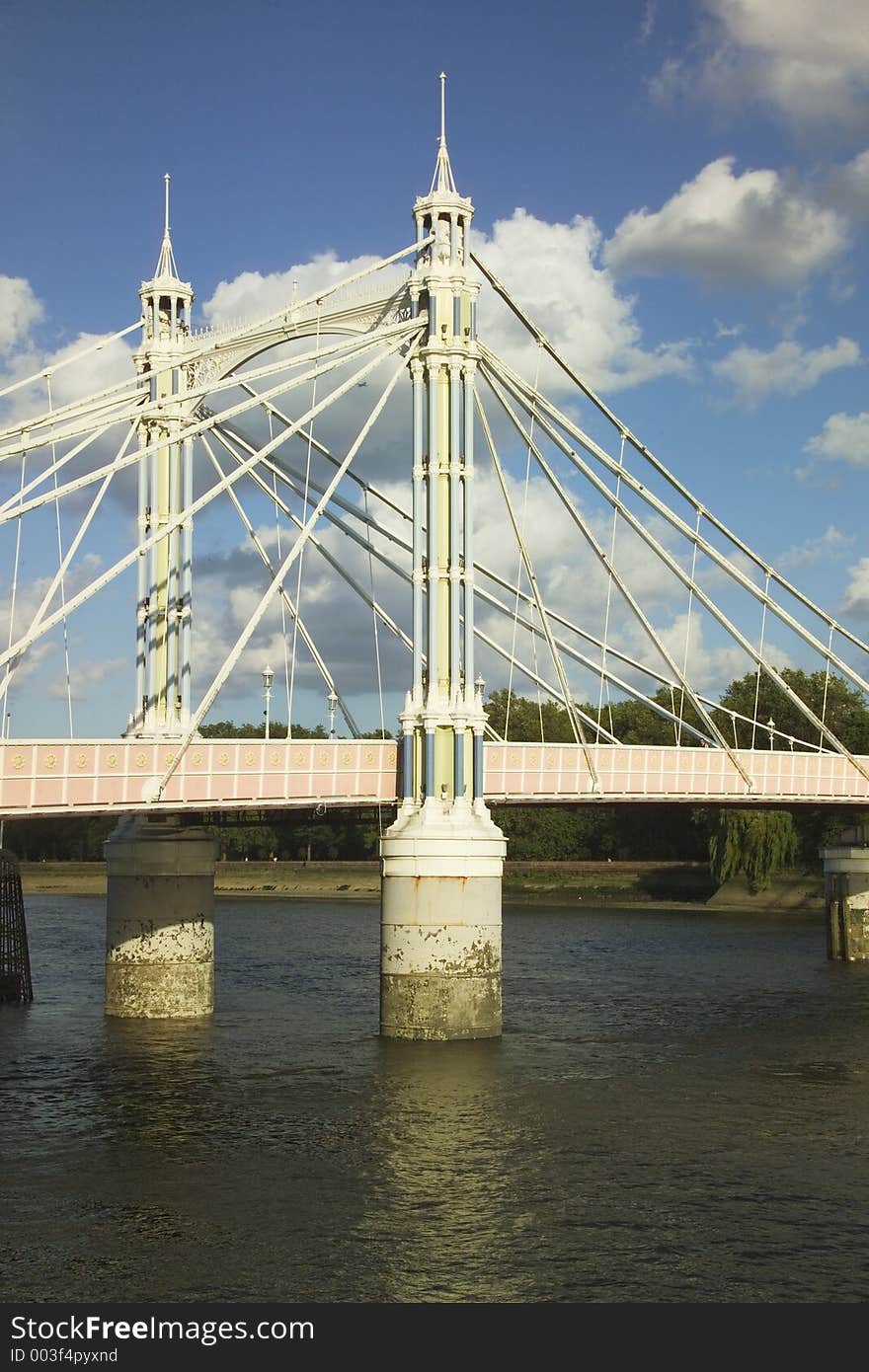 Portion of Battersea Bridge on the Thames