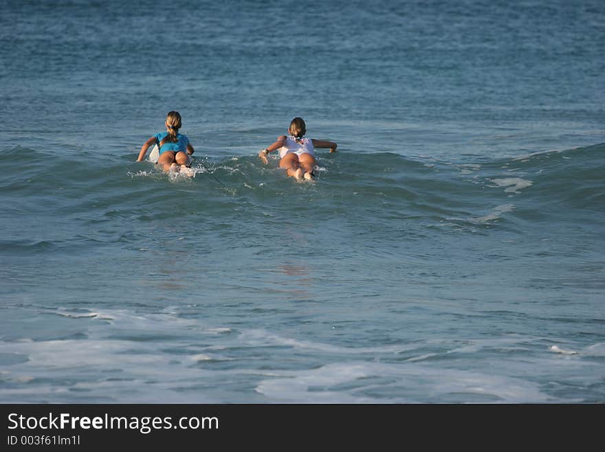 Surfing in puerto. Surfing in puerto