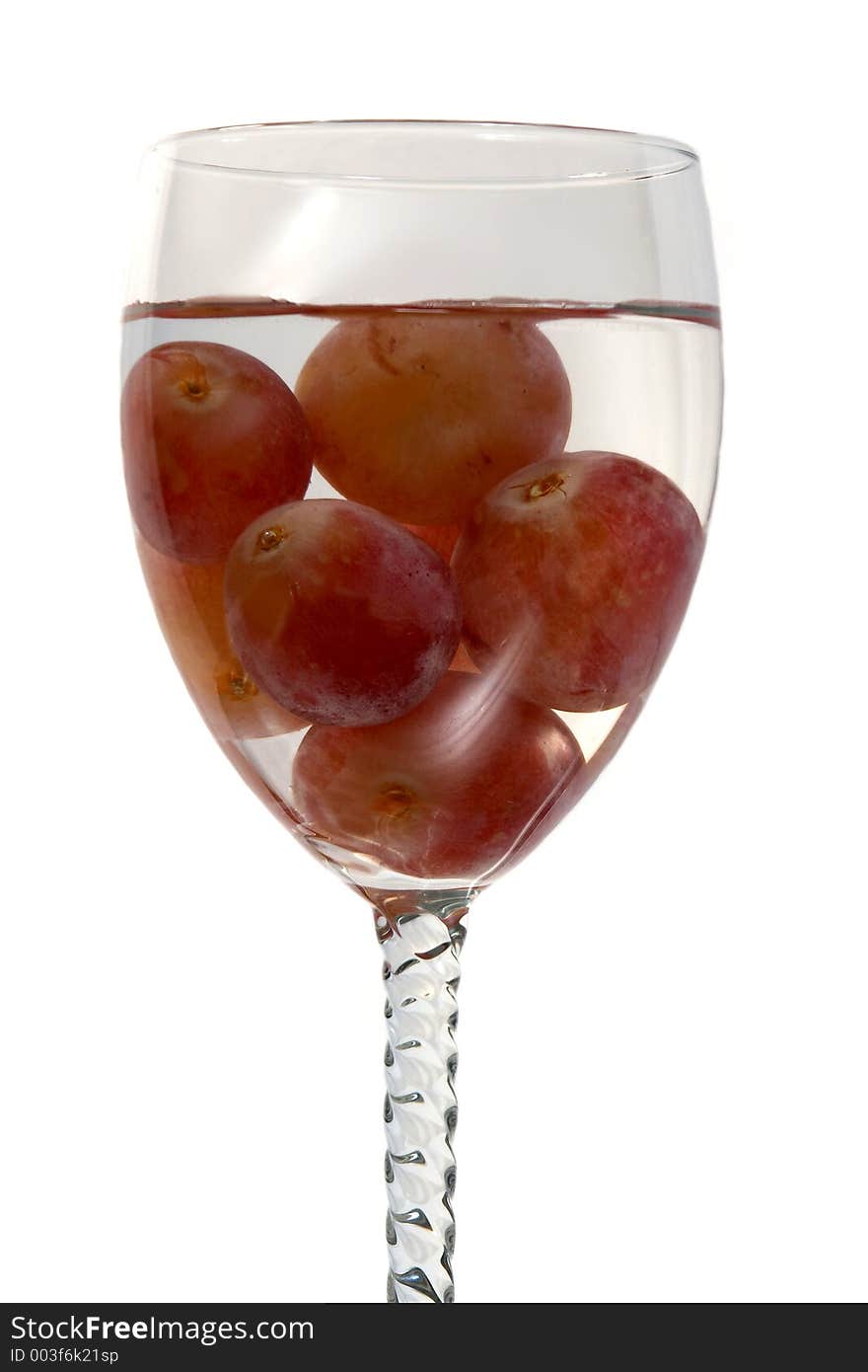 Water and grapes