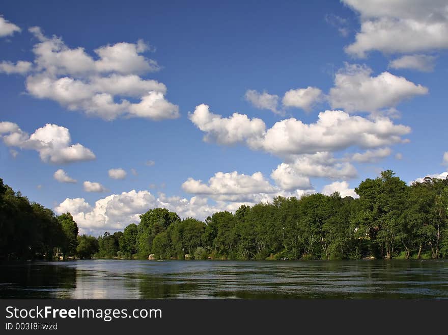 River and trees