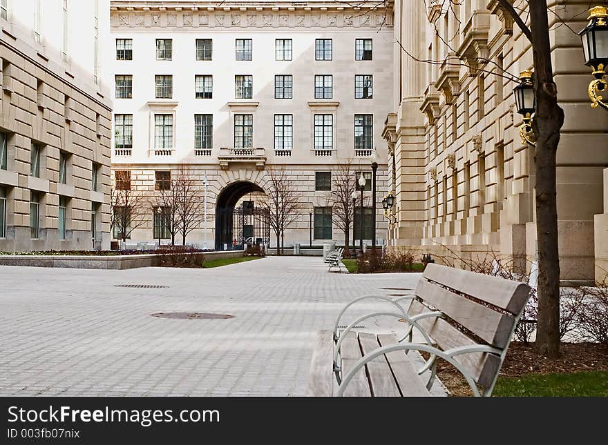 Office Building Courtyard