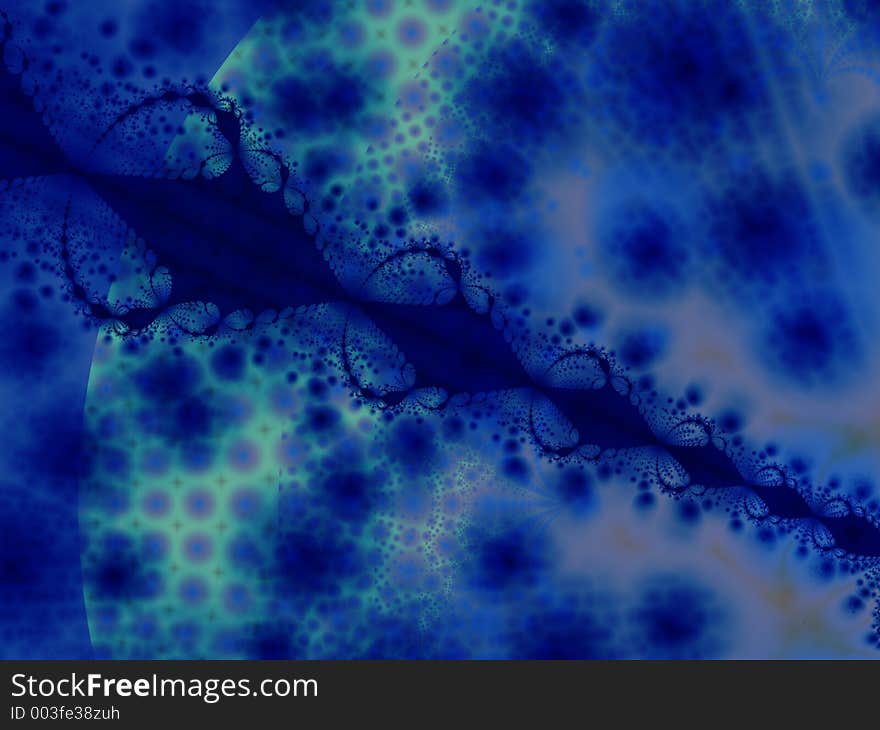 Blue fractal. Blue fractal