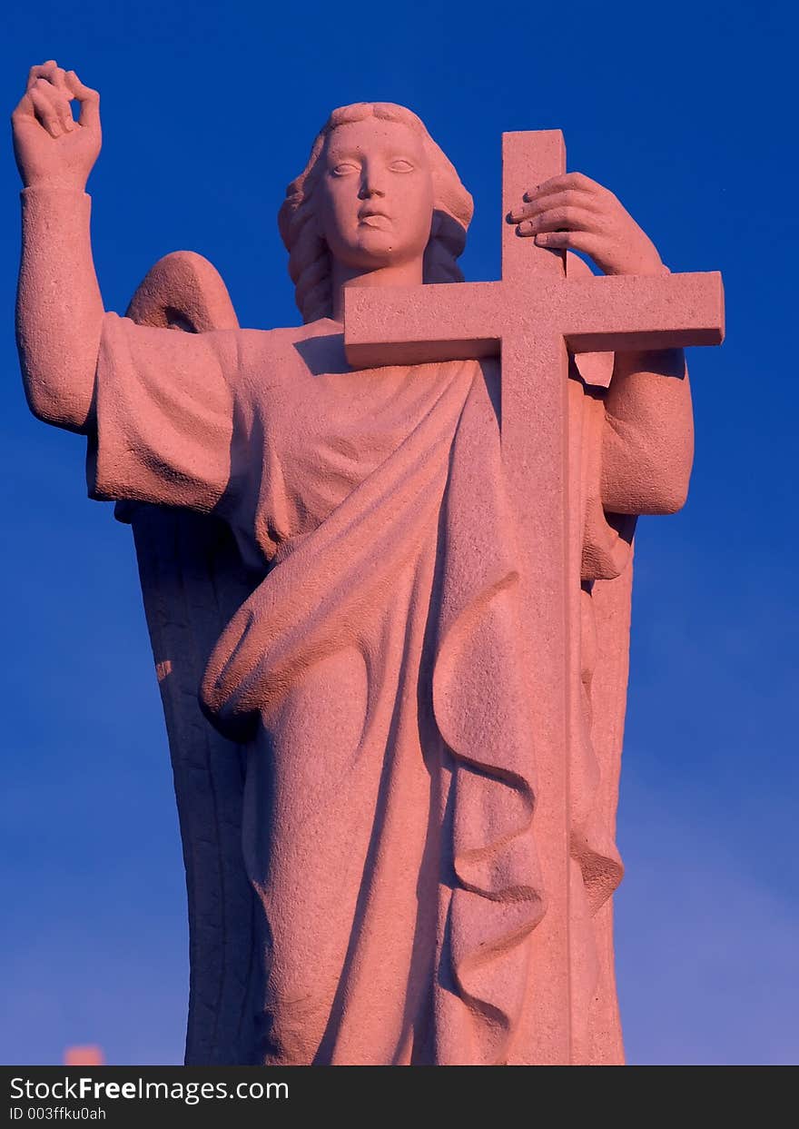 Angel with cross