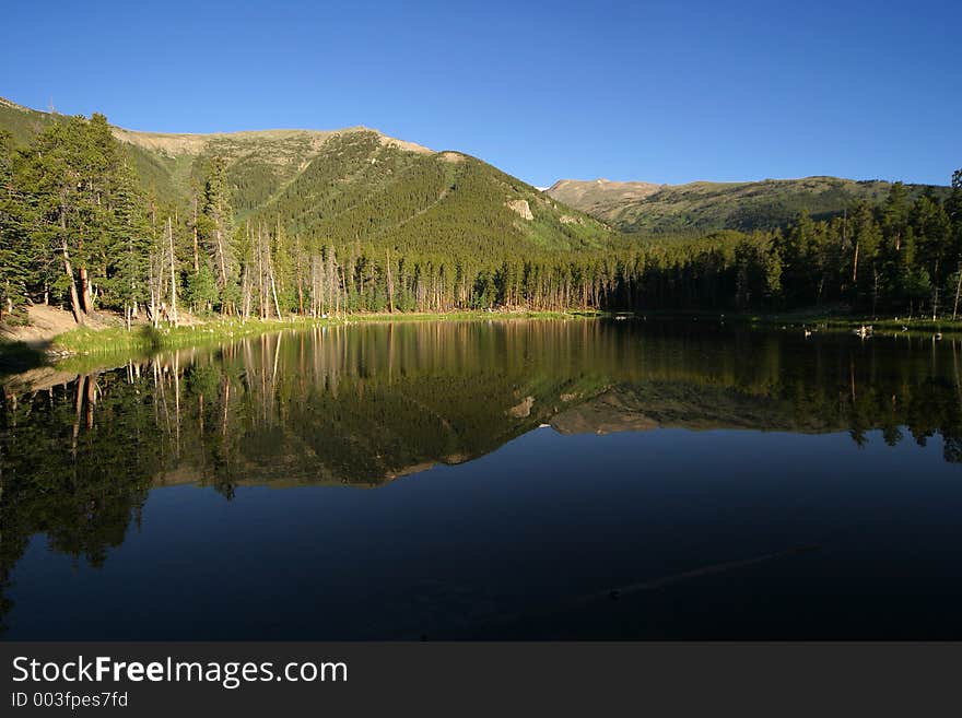 A cool mountain lake in Colorado