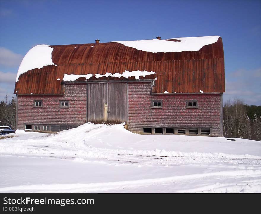 Old rustic barn Lunenburg County Nova Scotia