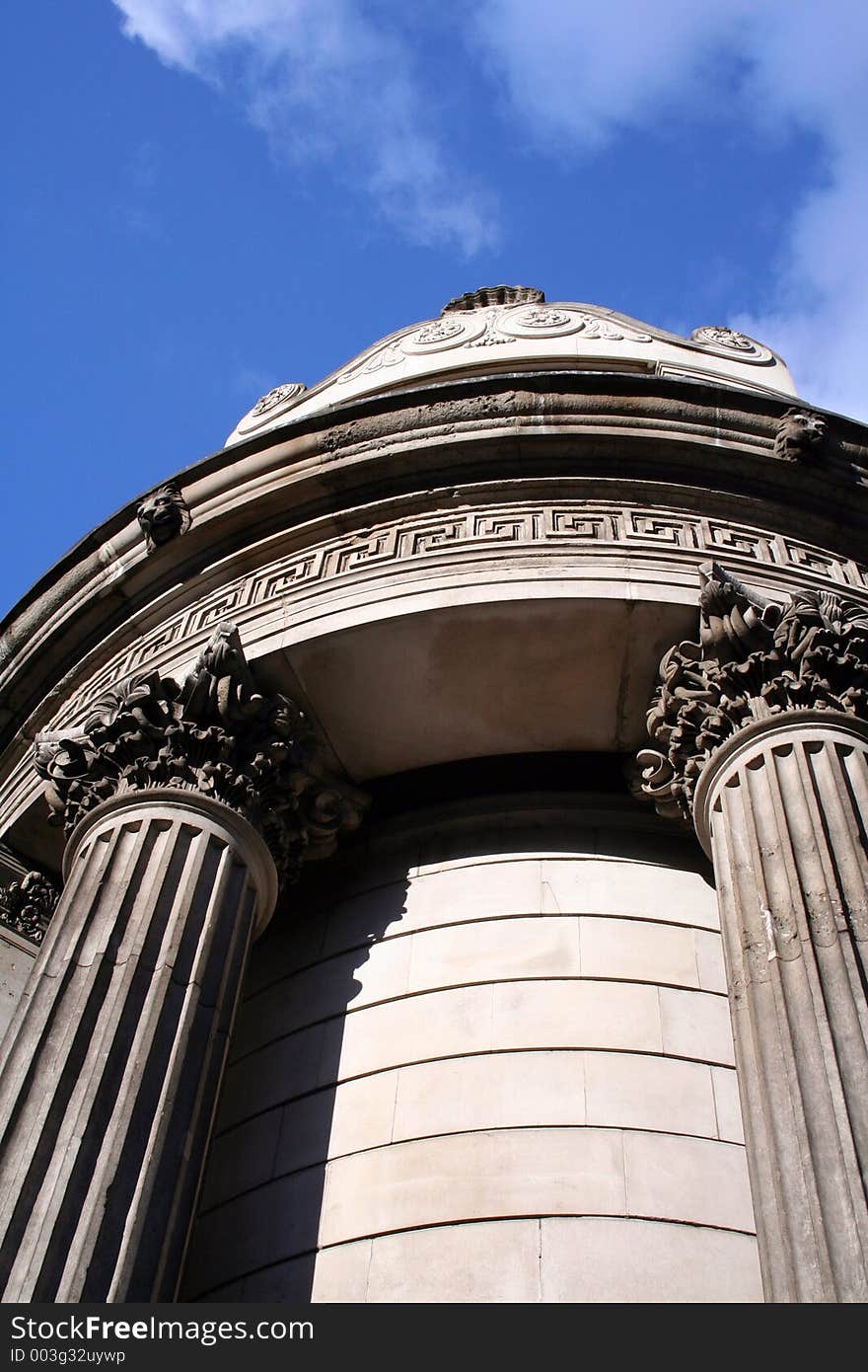 Image of a stone dome, central london. Image of a stone dome, central london