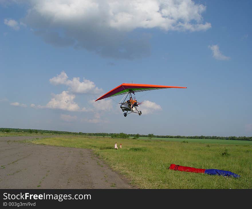 Flight Above A Field