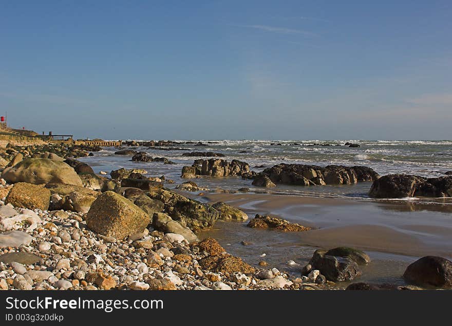 Coastline with rocks and pools. Coastline with rocks and pools