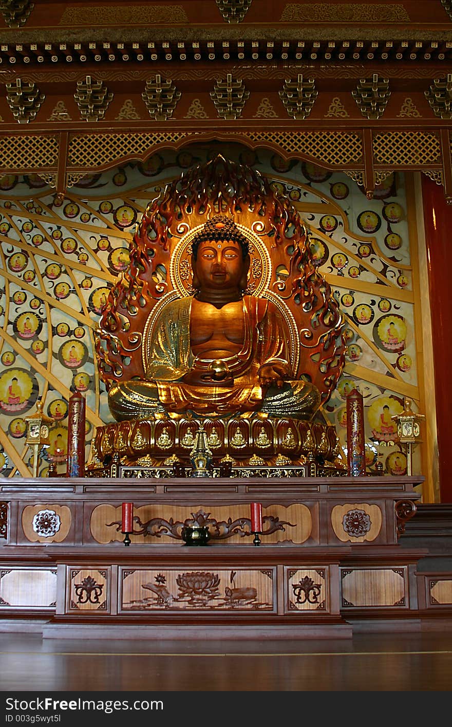 Buddha In Buddhist Temple