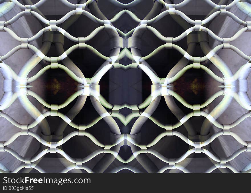 A pattern made from a gated garage in marseille, france. A pattern made from a gated garage in marseille, france