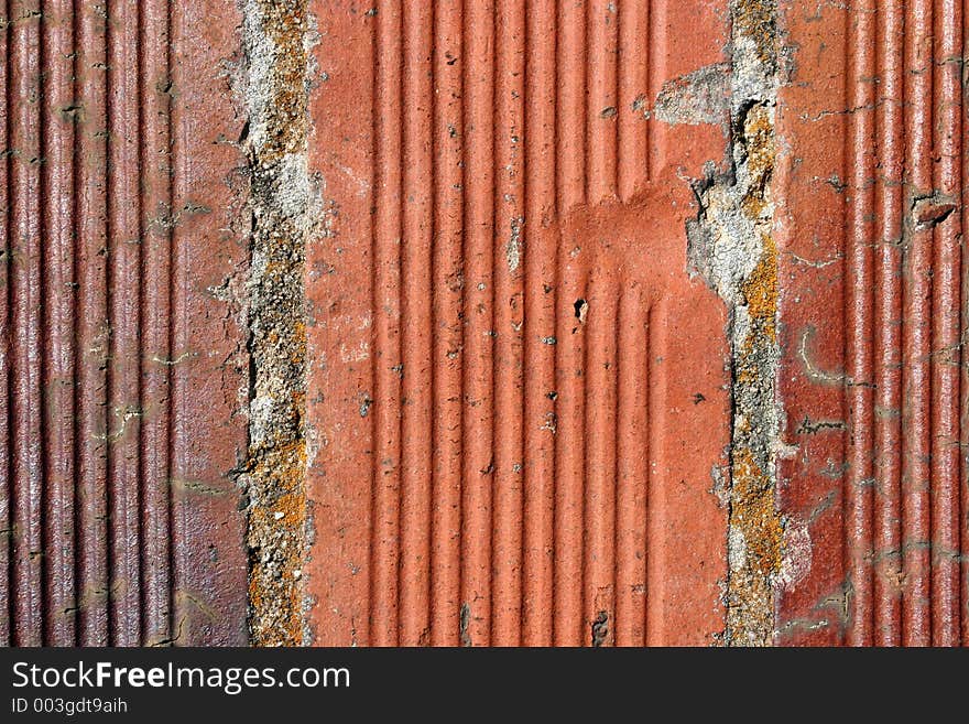 Closeup of old brick. Closeup of old brick.