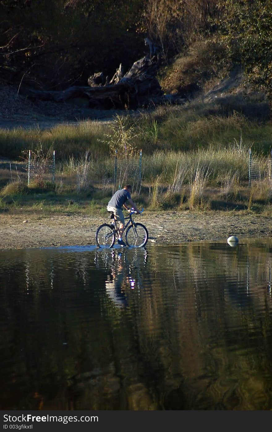 Man Riding Bicycle