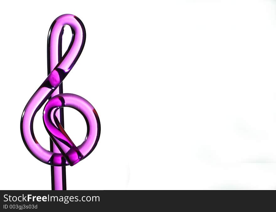 Purple Treble Clef