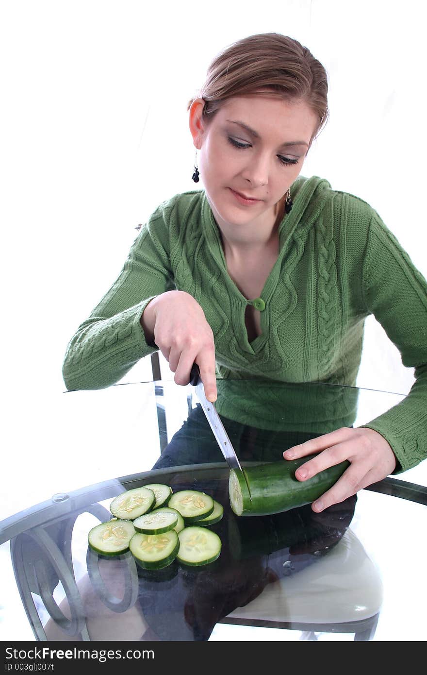 Woman Eating Healthy. Woman Eating Healthy