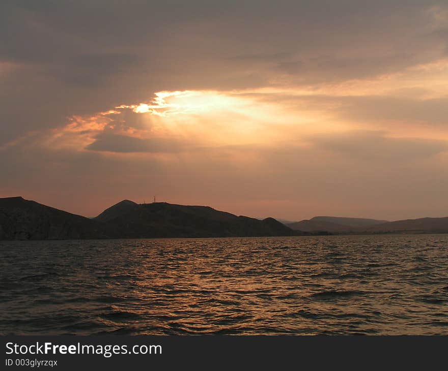 Evening in Crimea (Ukraine). Evening in Crimea (Ukraine)