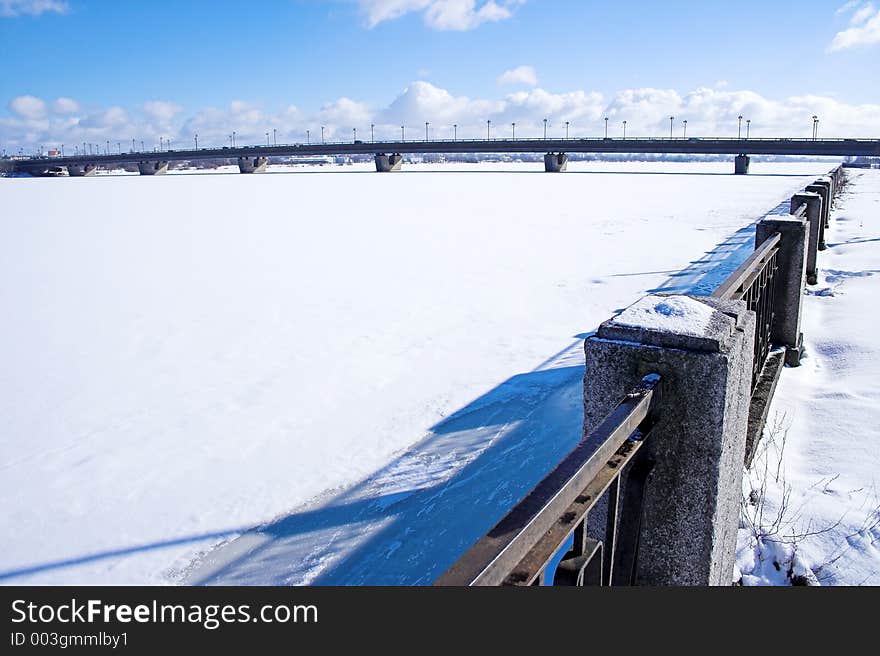 Bridge In Winter