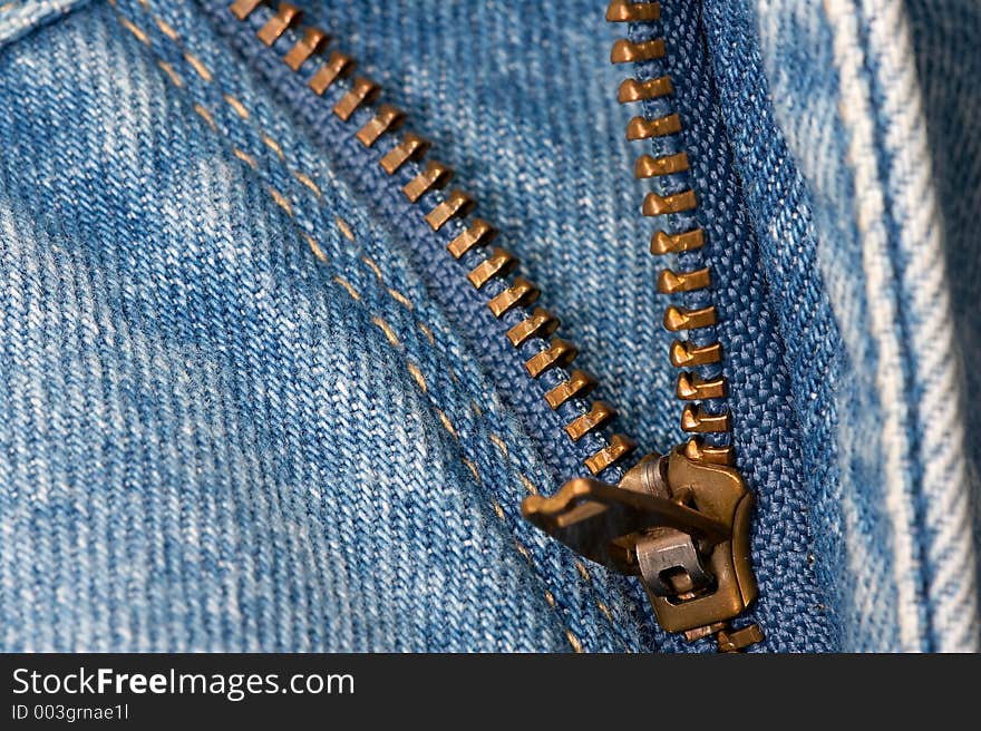 Denim Jeans Zipper