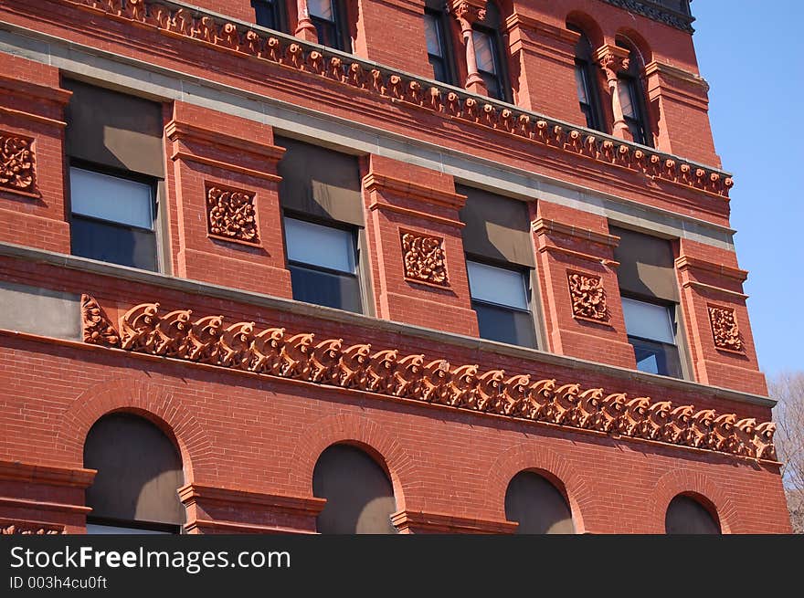 Architecture of a building in Jim Thorpe, PA.