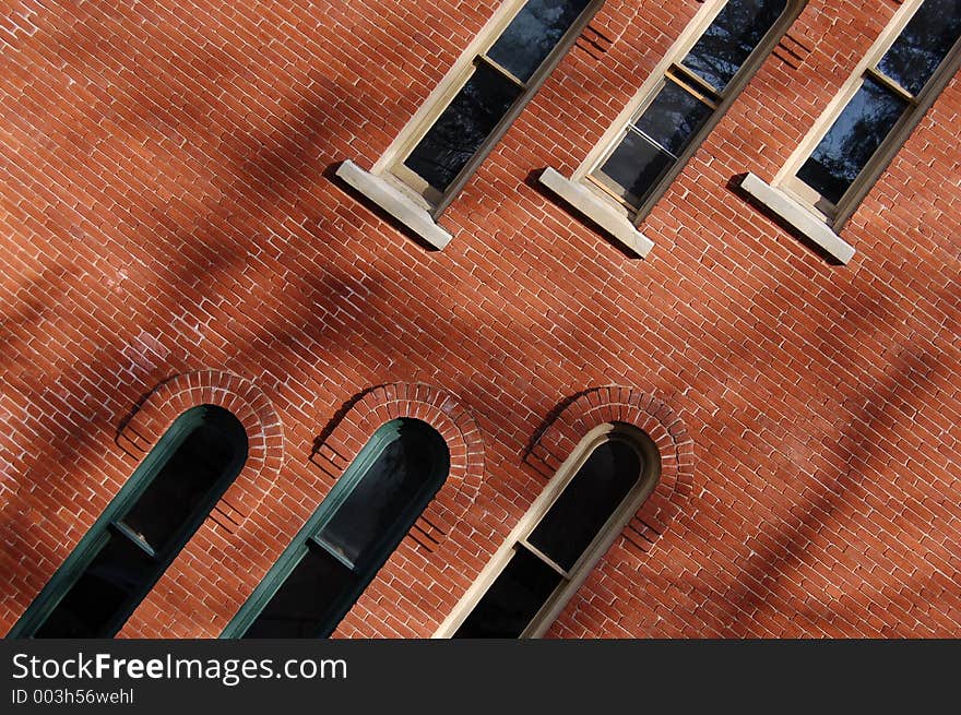 Top and bottoms of windows. Top and bottoms of windows.