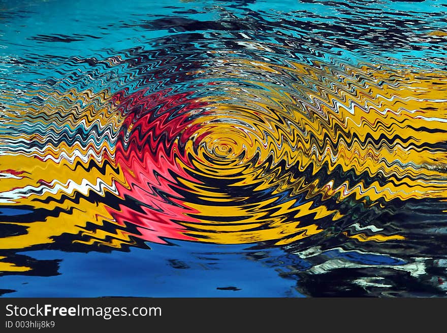 Colorful waves, concept