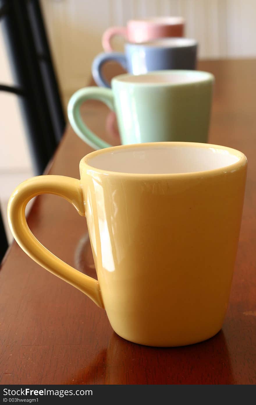 Multi-Coloured Mugs