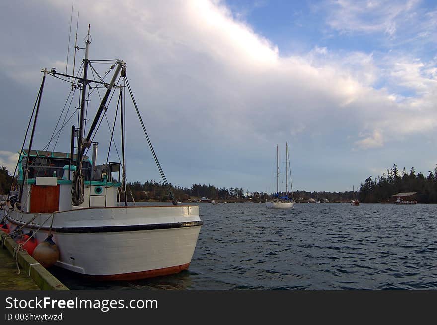 Boats on a stormy afternoon