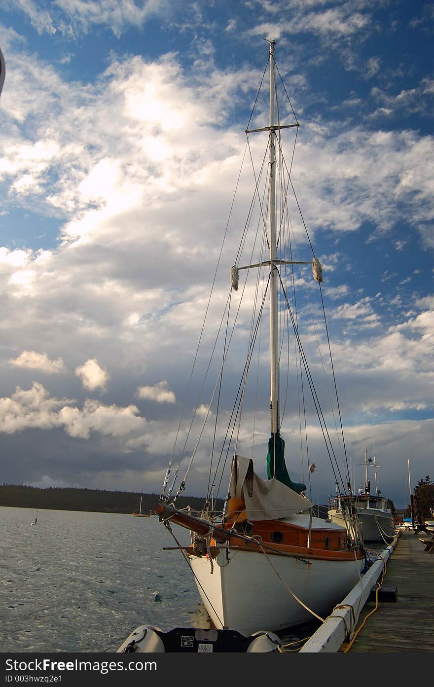 Boats on a stormy afternoon