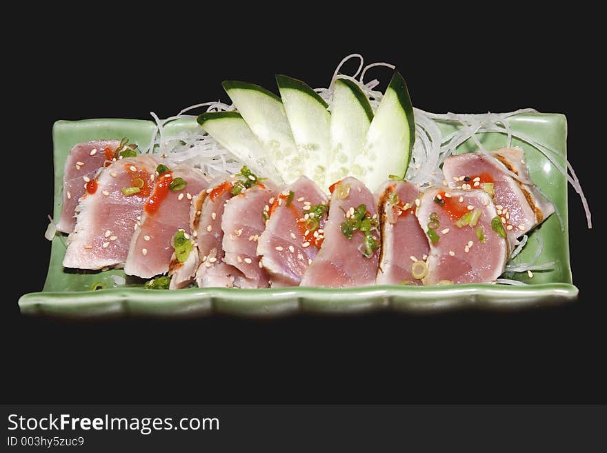 Tuna sashimi. Tuna sashimi