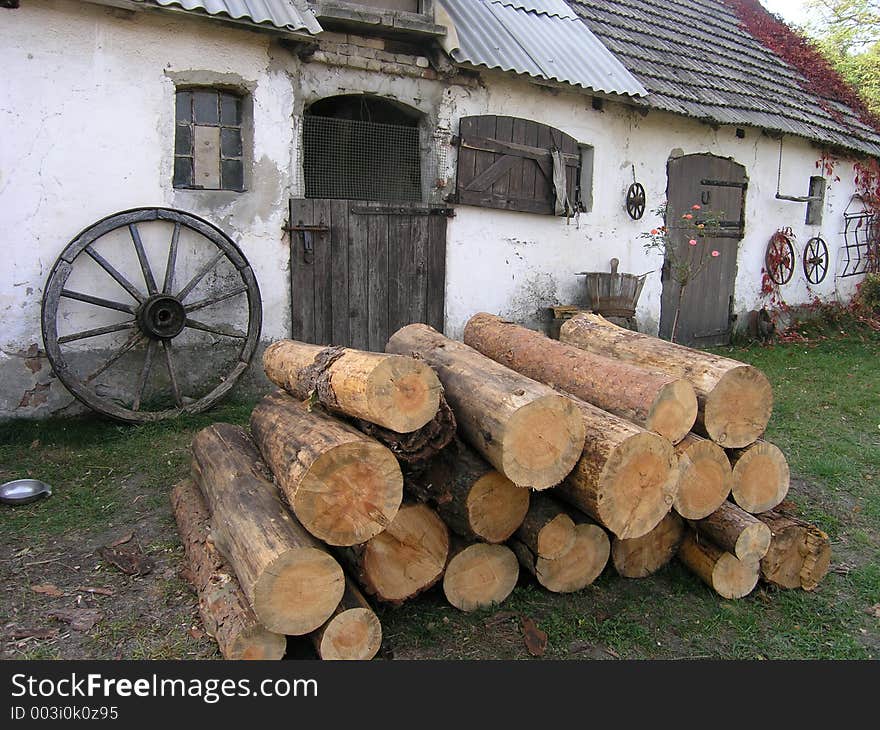 Wood at the farm