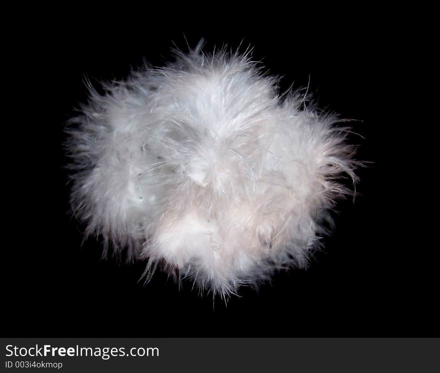 A ball of feathers. A ball of feathers