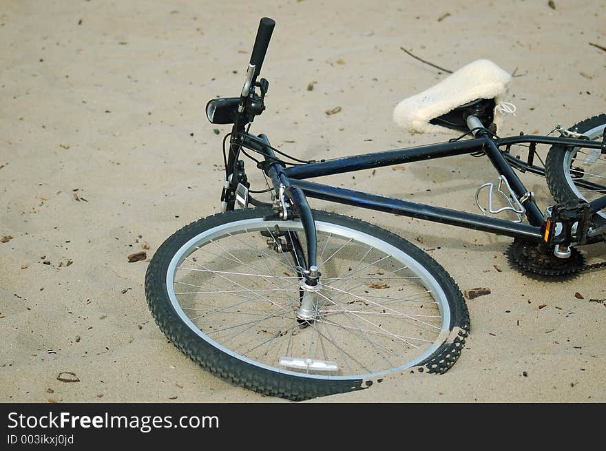 Bicycle on the beach