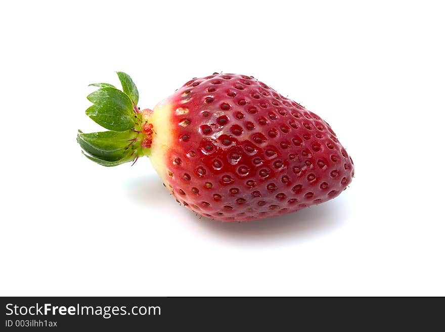 Isolated strawberry