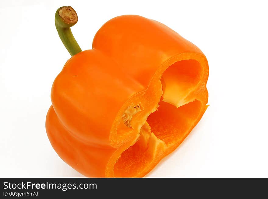 Half orange pepper