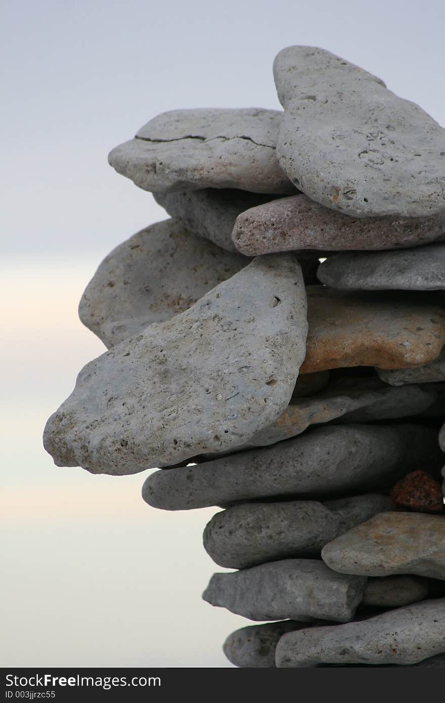 HUman built pile of stones in Northern- Europe (Estonia)