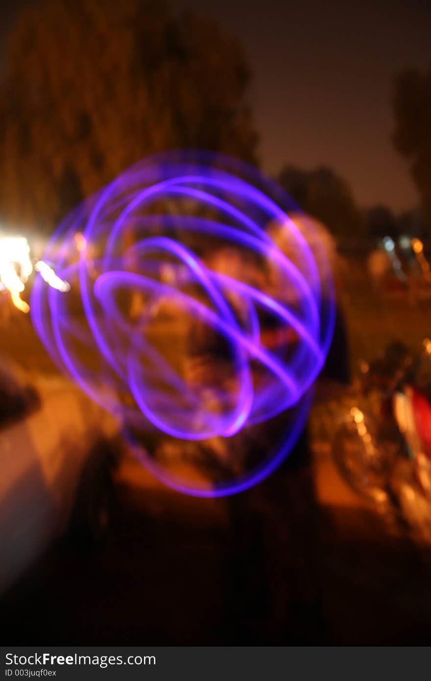 Circular light streaks..abstract, India