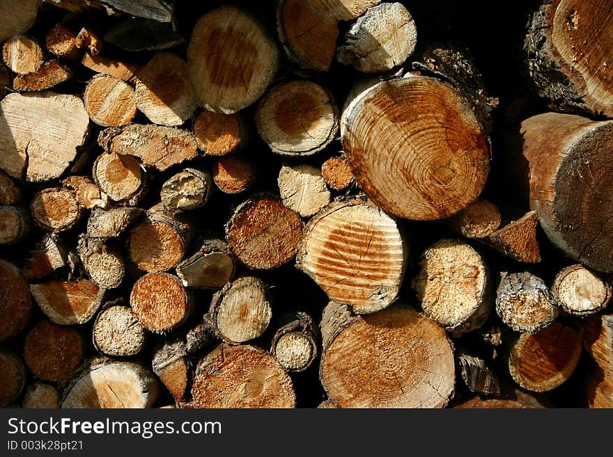 Logs of wood