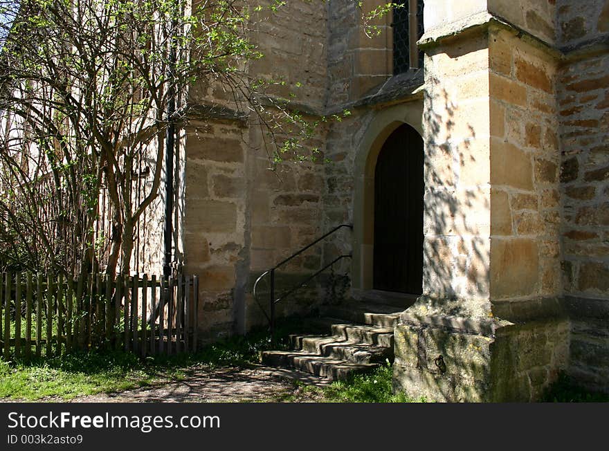 Front door of an old church (14th century). Front door of an old church (14th century)