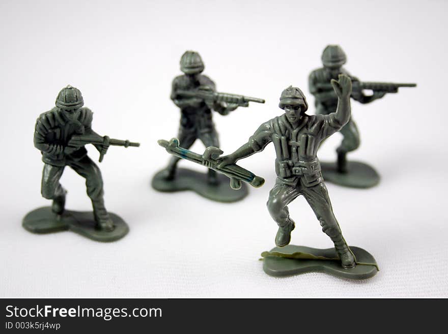 Green army men. Green army men