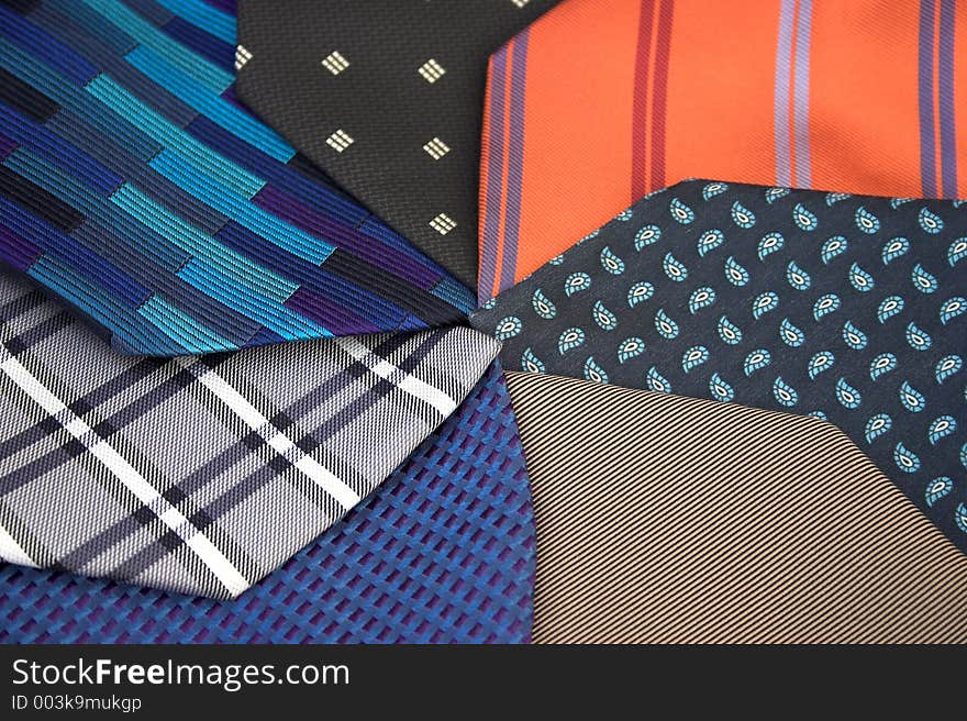 Background image of silk ties. Background image of silk ties