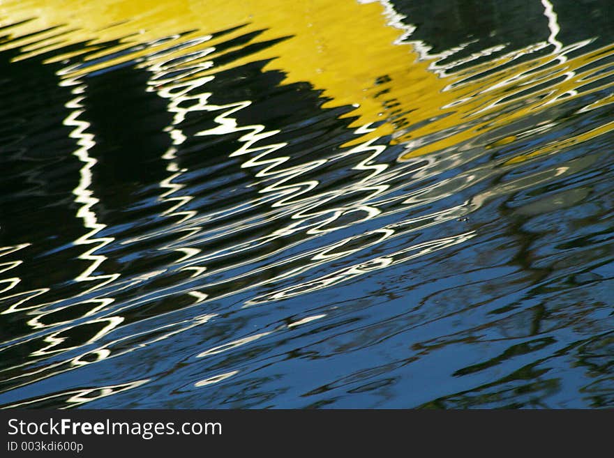 Reflection on river. Reflection on river