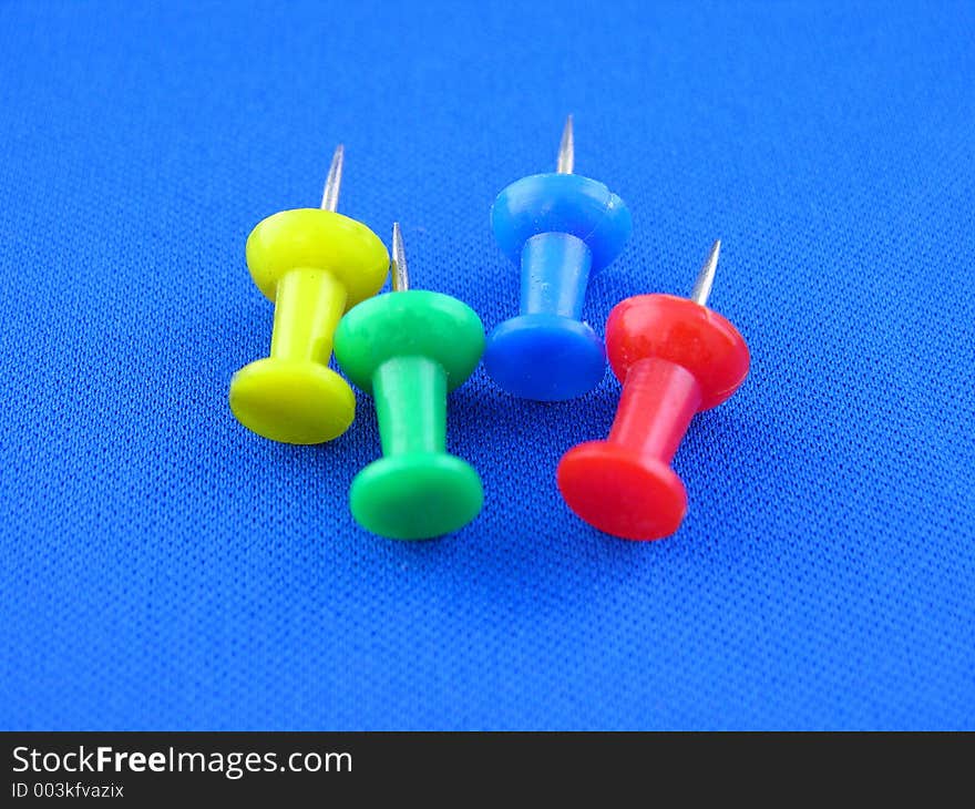 Colorful push pins