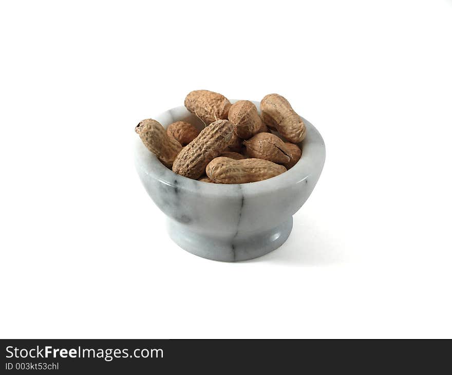 Dish of peanuts