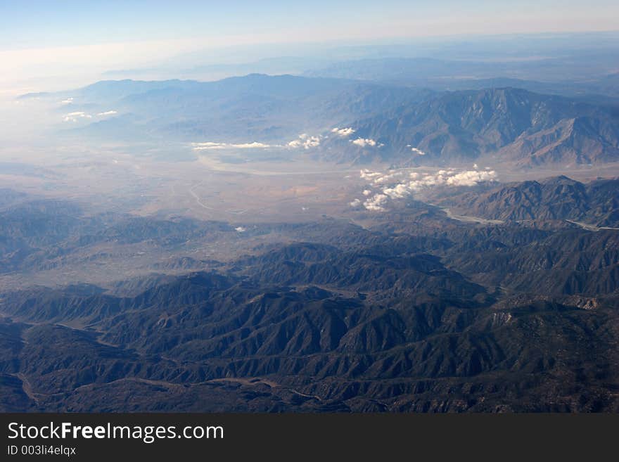 Sierra Nevada Mountains seen form aircraft. Canon 20D. Sierra Nevada Mountains seen form aircraft. Canon 20D