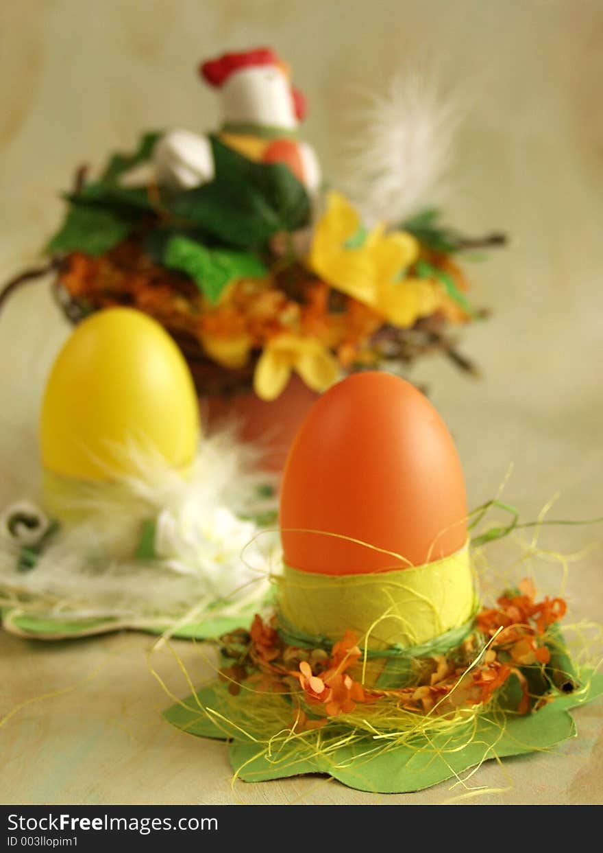 Easter eggs cardboard holders, arrangement at background. Easter eggs cardboard holders, arrangement at background