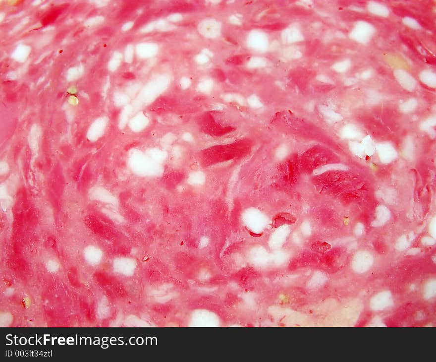 Salami texture